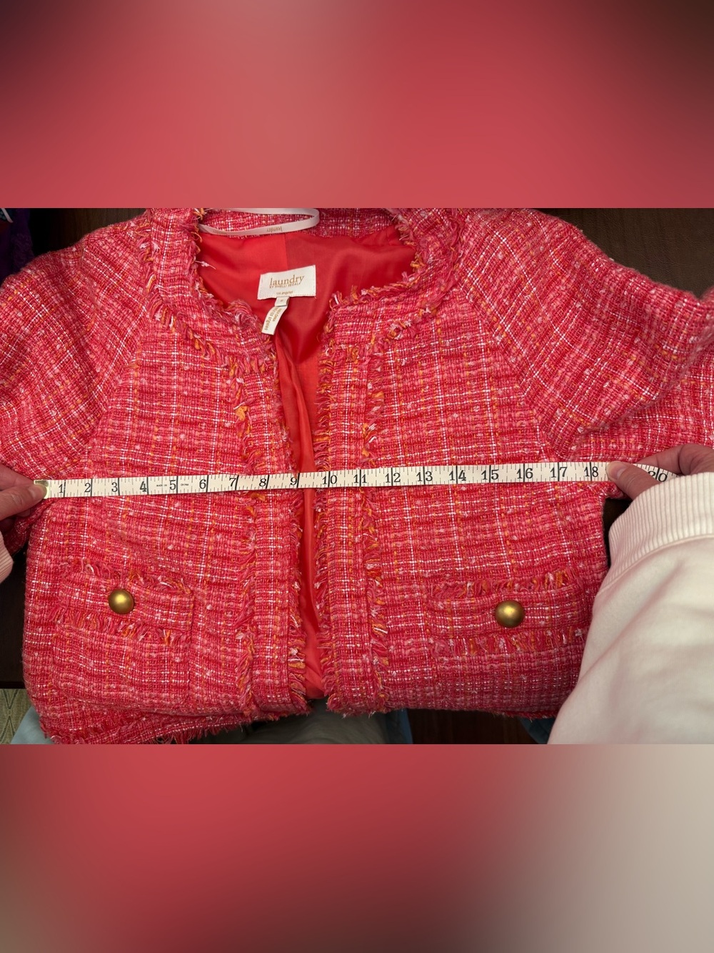 Laundry by Shelli Segal cropped tweed blazer - Picture 5 of 6